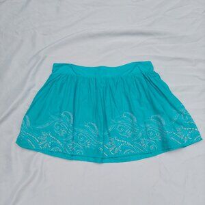 SO Skater Skirt Bright Blue Tourquoise Bead Trim Sz XL  NWT